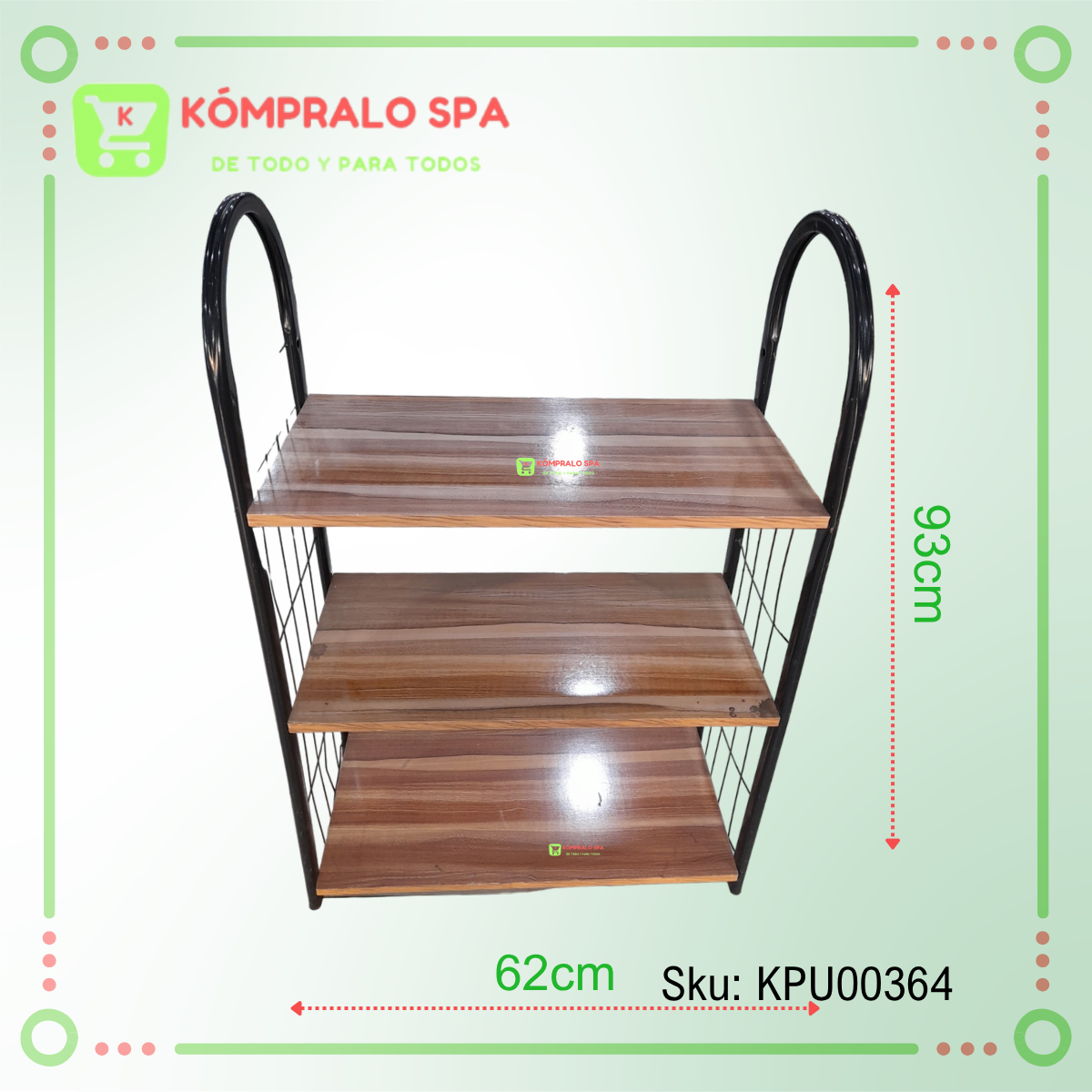 255 Estante Repisa De Madera Para Exhibir Zapatos 3 Niveles - Imagen 3