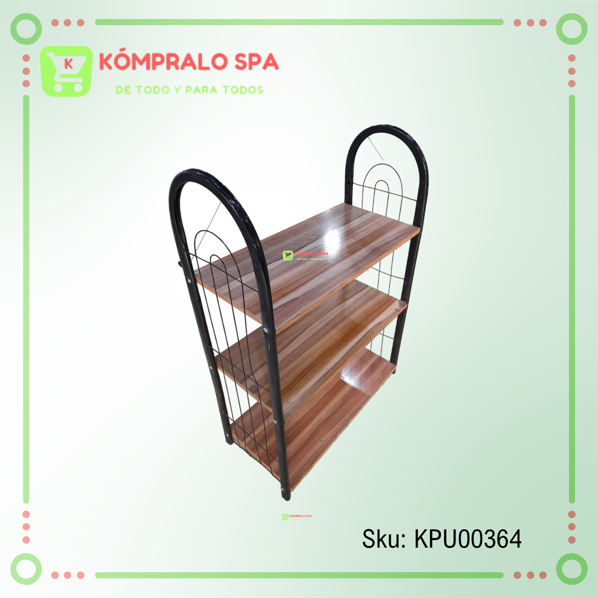 256 Estante Repisa De Madera Para Exhibir Zapatos 3 Niveles - Imagen 2