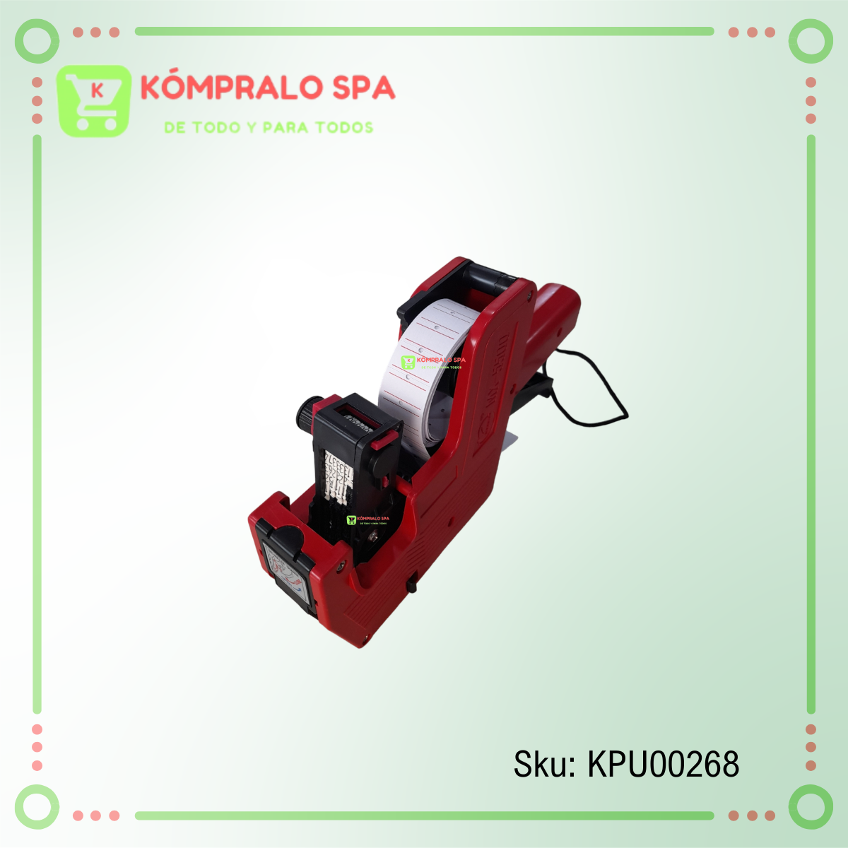 64 Maquina Etiquetadora De Precios Mx550 Roja - Imagen 2