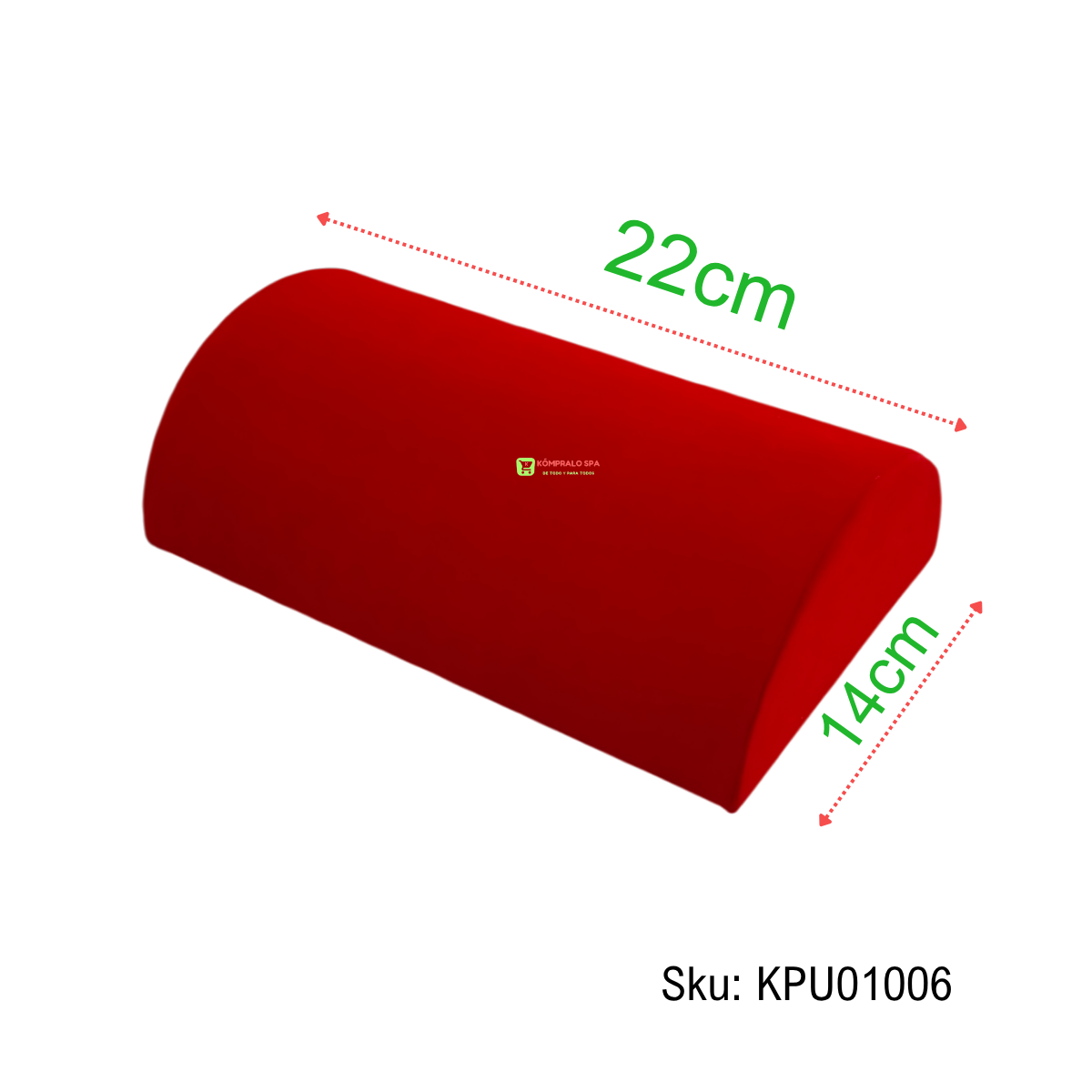 127 Almohada Exhibidora Candenas Collares Esclavas tobilleras Terciopelo Rojo 22cm Ky - Imagen 1