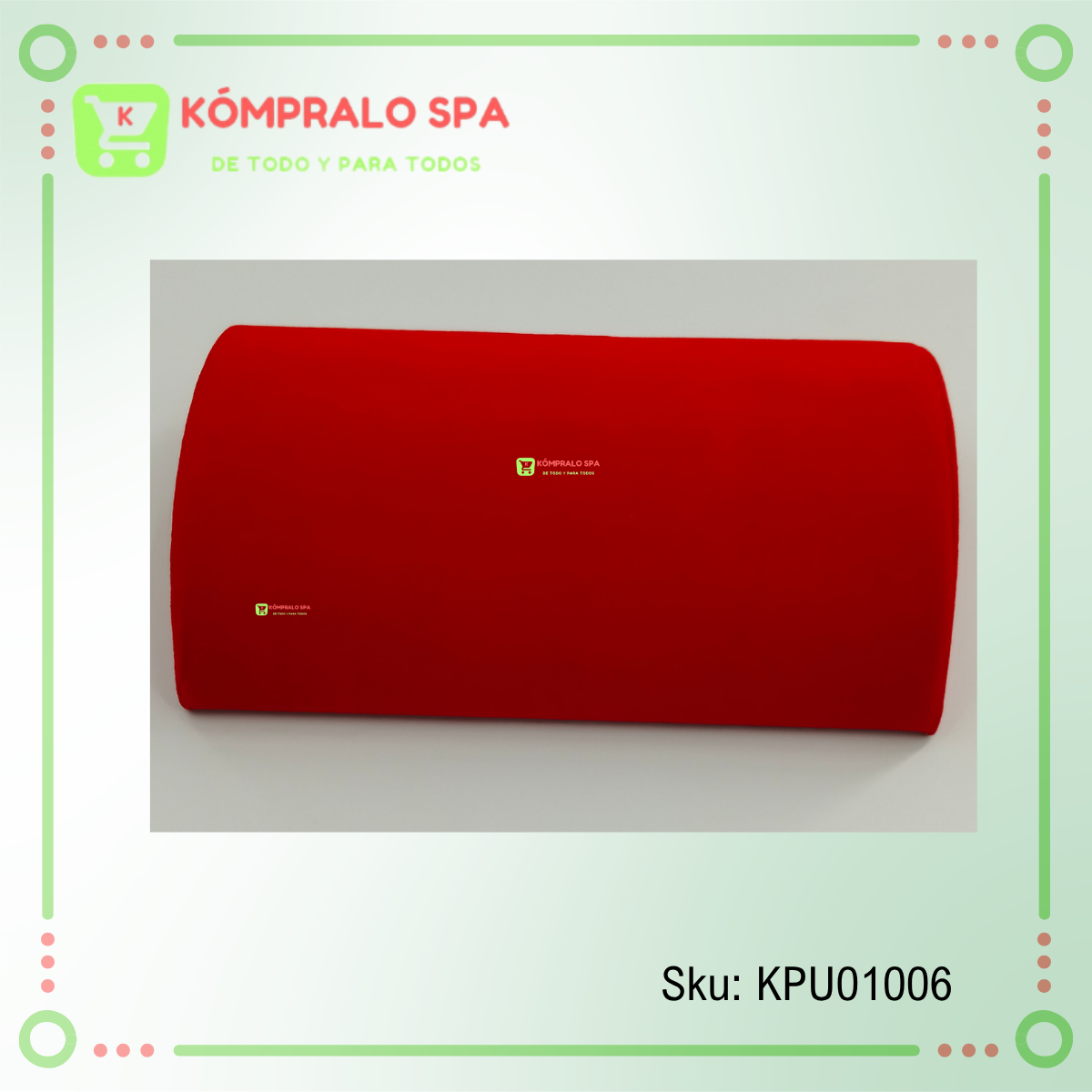 130 Almohada Exhibidora Candenas Collares Esclavas tobilleras Terciopelo Rojo 22cm Ky - Imagen 6