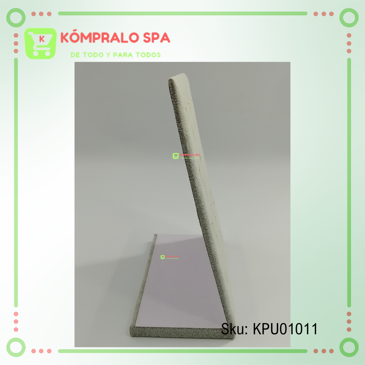 270 Exhibidor De Dijes y Pircing 25 Unidades Terciopelo Gris 24cm - Imagen 7