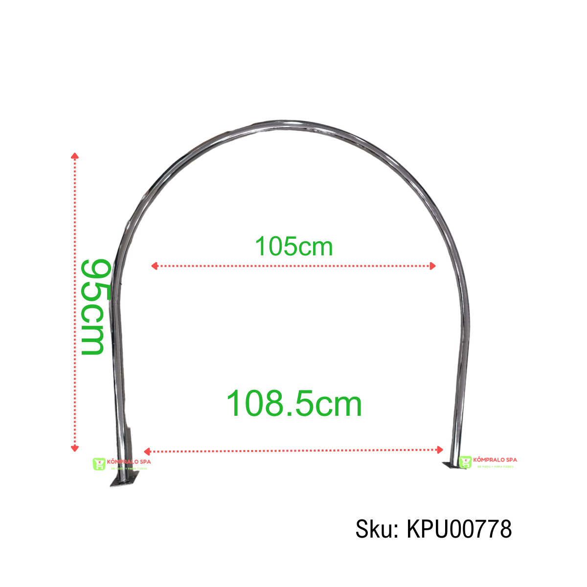 66 Aro Probador XL De Ropa Para Tienda 95X105X108cm - Imagen 1