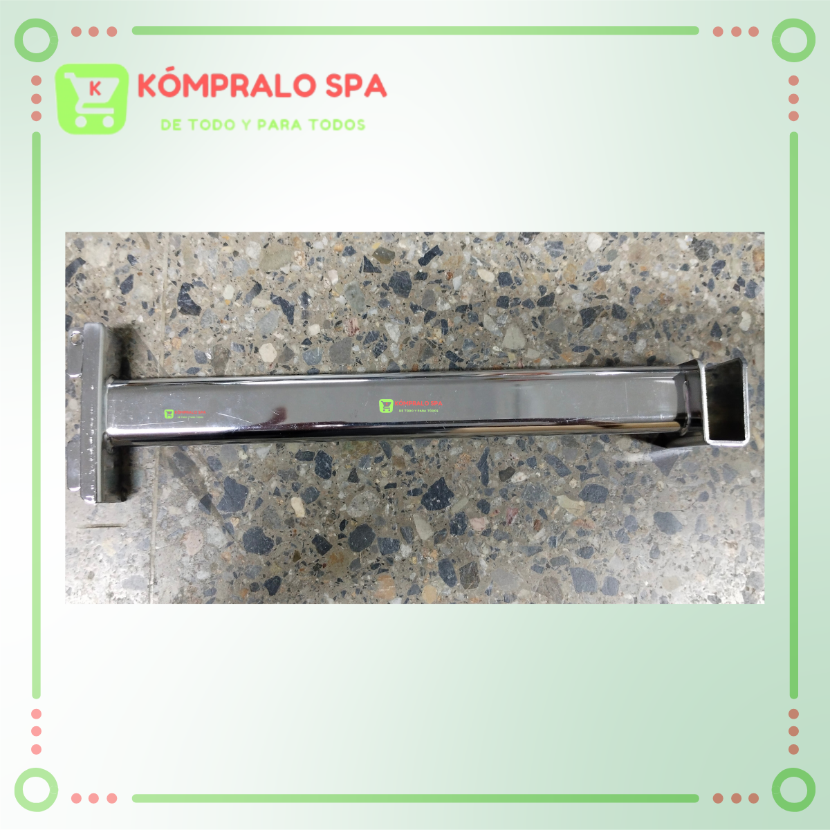97 Gancho Metal De Riel Para Colocar Barra 35cm - Imagen 4