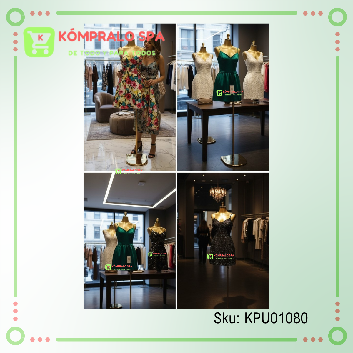 106 Torso Plastico Dorado Buchona Caderona Con Pedestal Dorado HT - Imagen 5